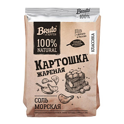 Чипсы картофельные BRUTO Картошка жареная с солью 120 гр.