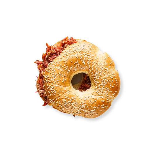 Бейгл с рваной говядиной, 150 г,